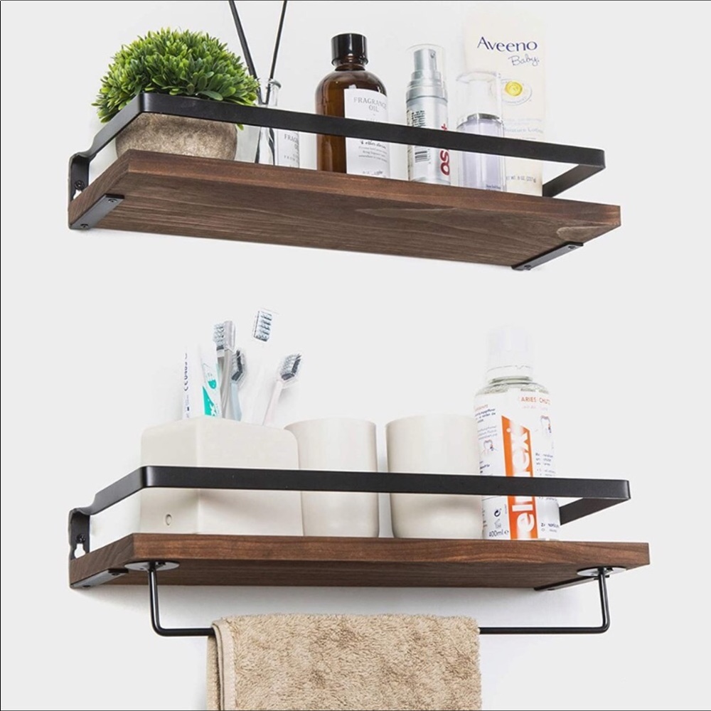 💕Farmhouse Wall Floating Shelves Solid Wood New💕 - Picture 3 of 6